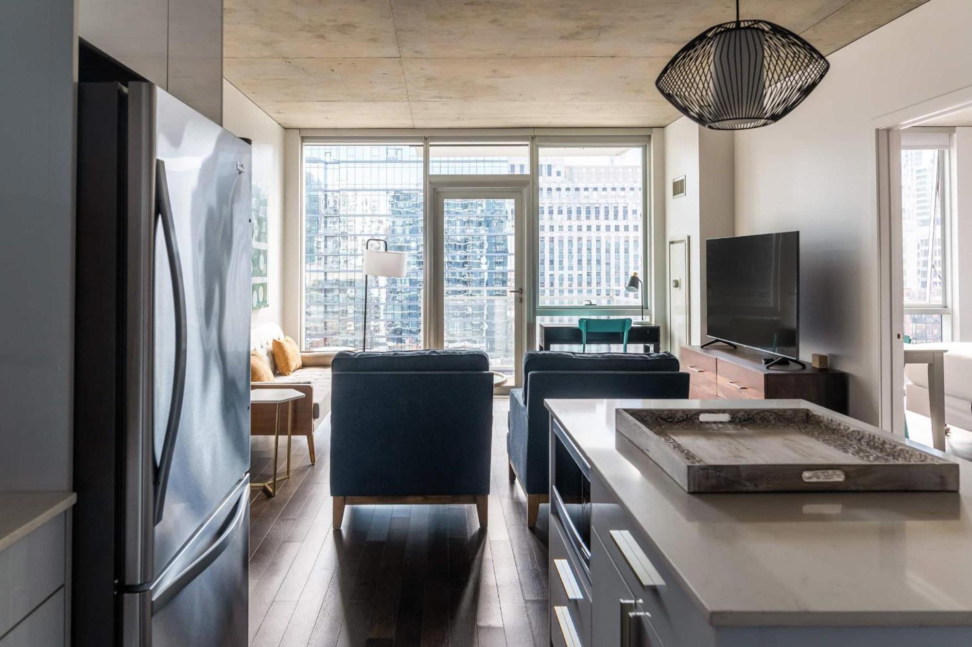 2Br Elegant Premium Suite With Balcony & Sweeping City Views Σικάγο Εξωτερικό φωτογραφία