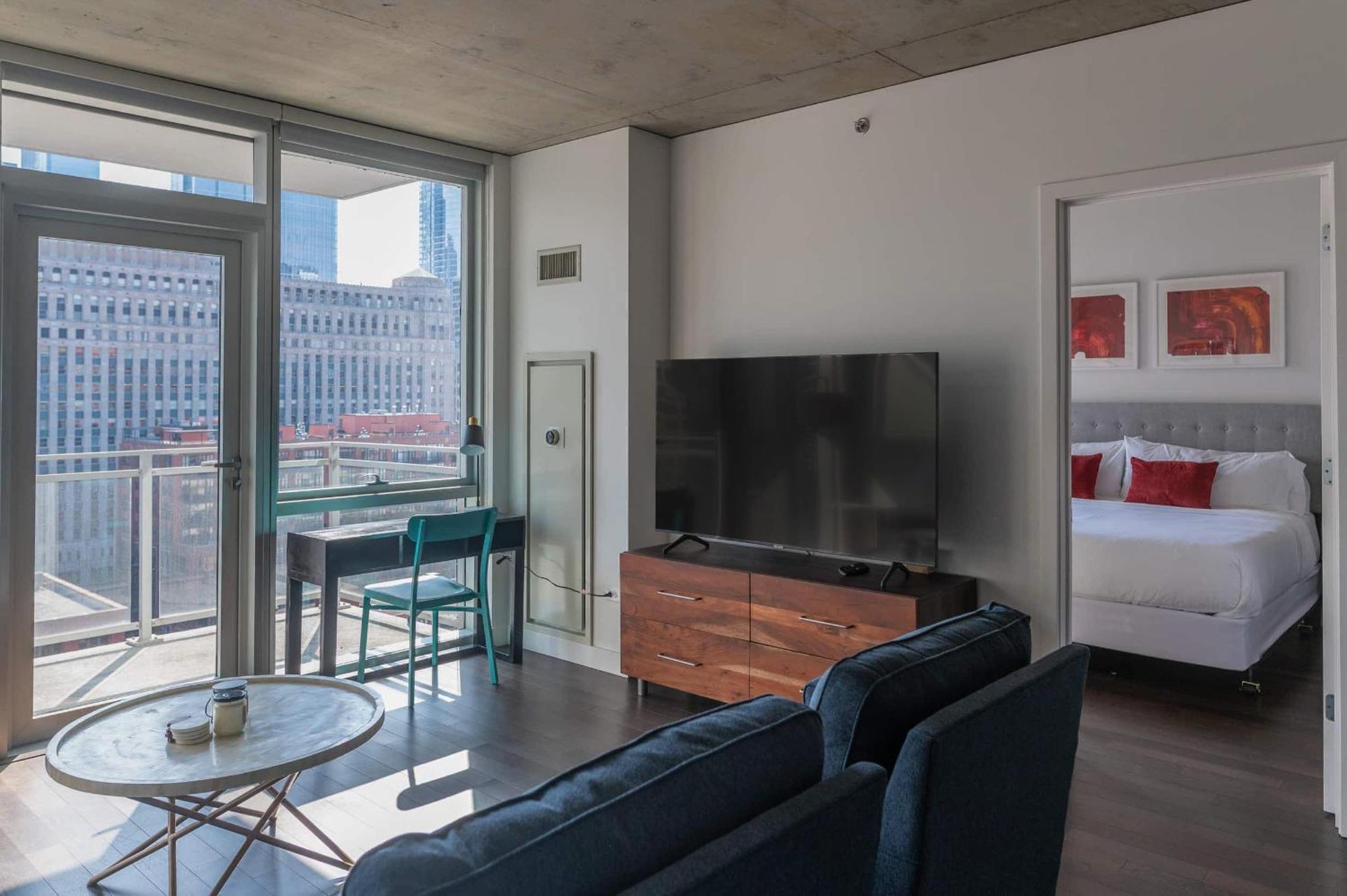 2Br Elegant Premium Suite With Balcony & Sweeping City Views Σικάγο Εξωτερικό φωτογραφία